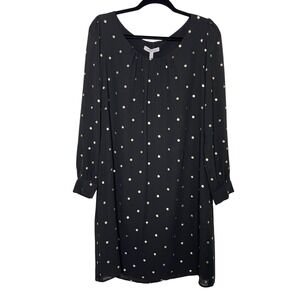 Bravissimo Simone Dress Womens 12‎ Black Gold Polka Dot Curvy Festive Glam NWT